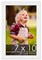 Photo Size Classic Modern White Frame - UV Acrylic, Foam Board Backing, Hanging Hardware